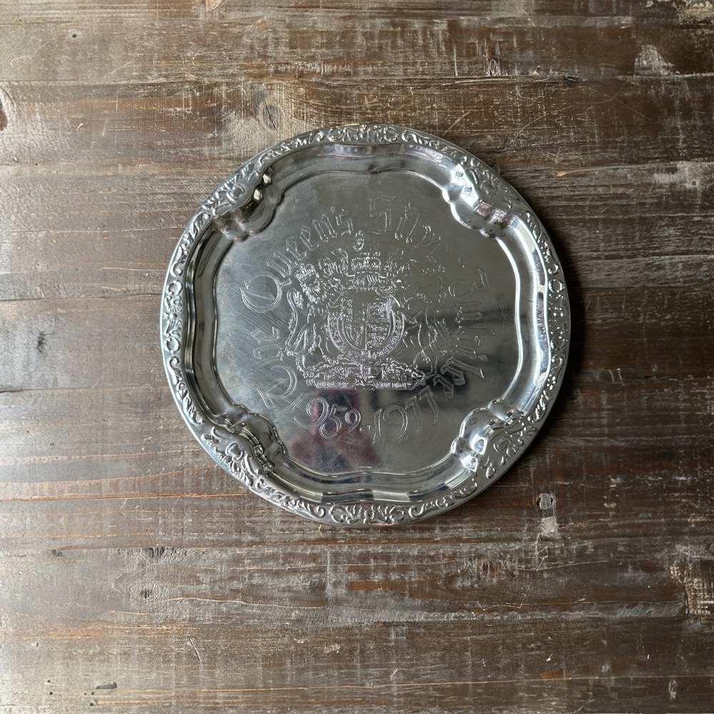 Vintage Argosy Queen Elizabeth II Silver Jubilee Commemorative Tray 1952-1977